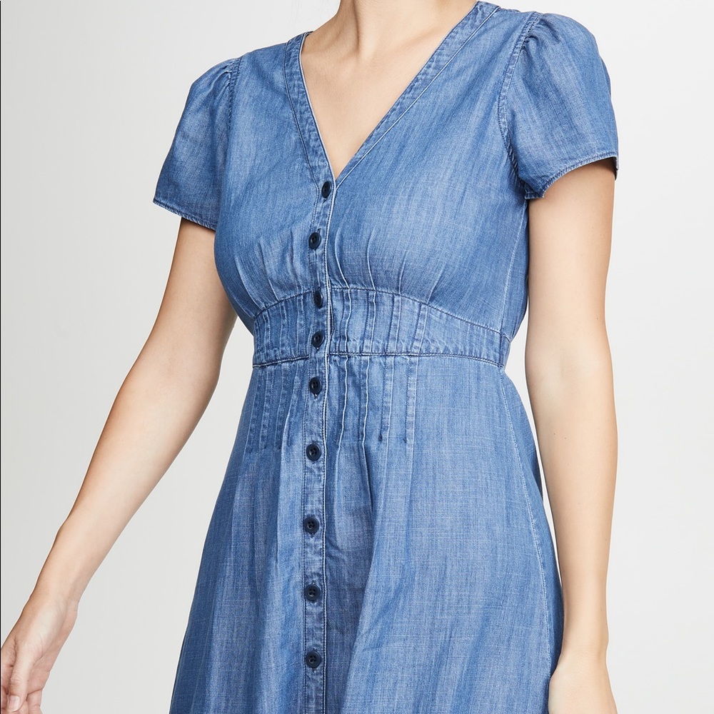 Madewell Chambray Denim Jean Button Down Dress - Picture 5 of 16